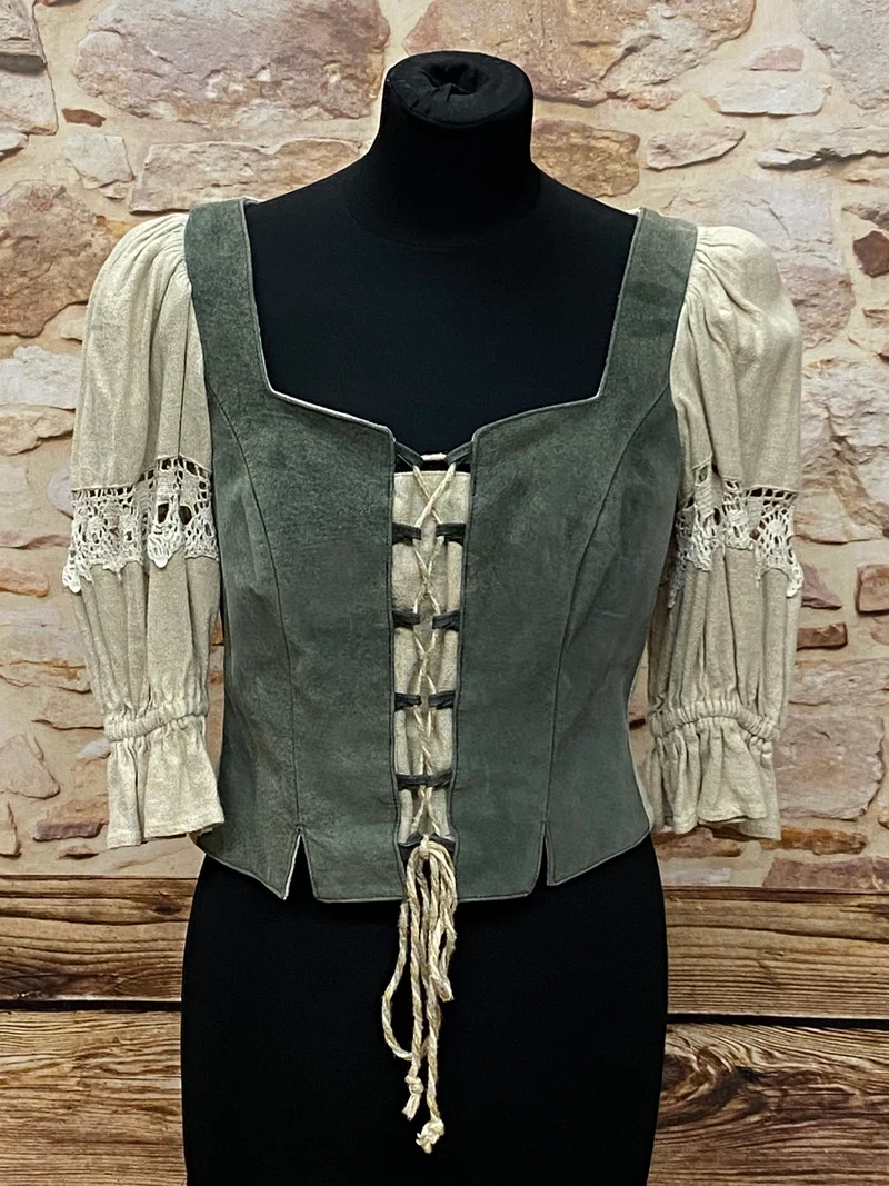 Trachtenbluse – Folklore-Stil - Größe 36