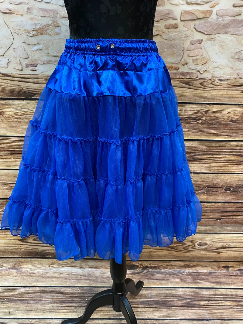 Blauer Petticoat im 50er-Jahre Stil, Gr.L