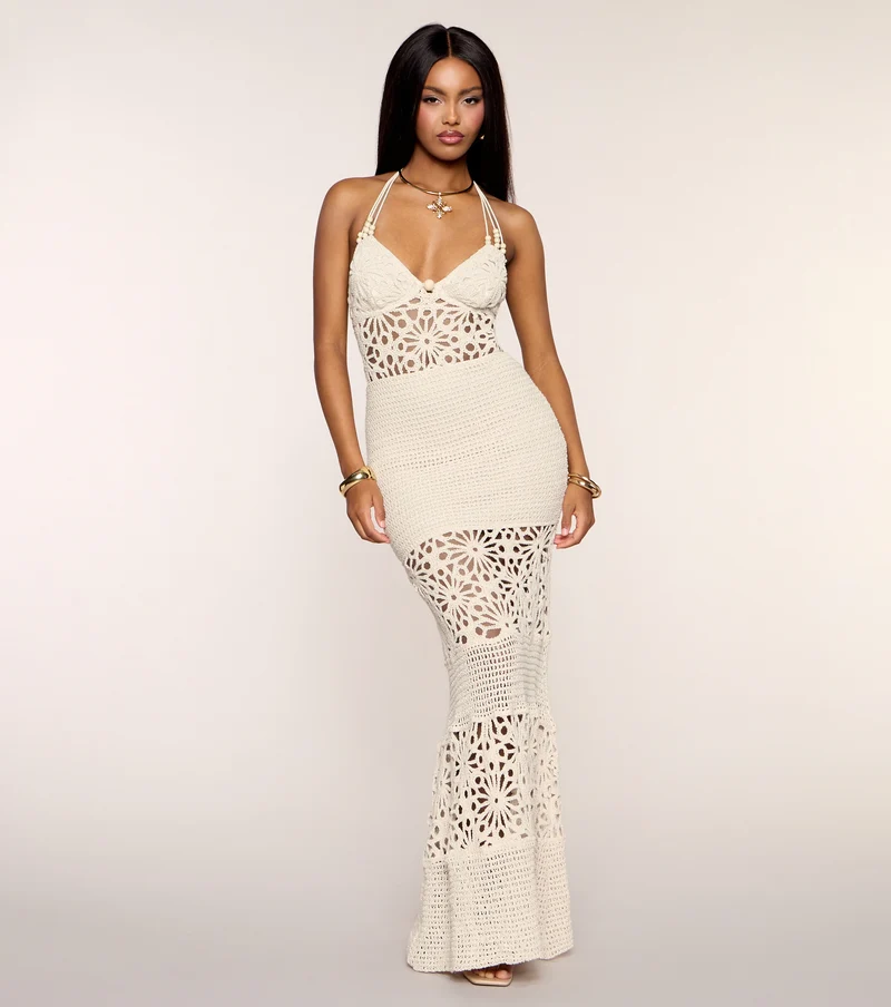 Penny Crochet Mermaid Formal Dress