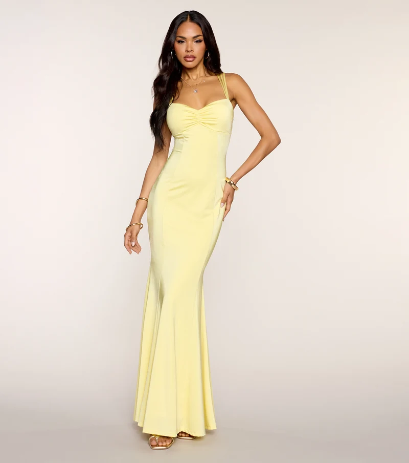 Caitlyn Strappy Open Back Formal Dress