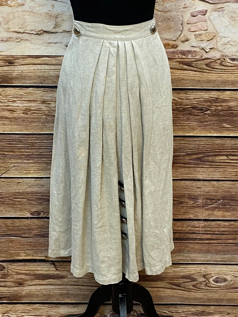 Trachtenrock - Beige - Leinen