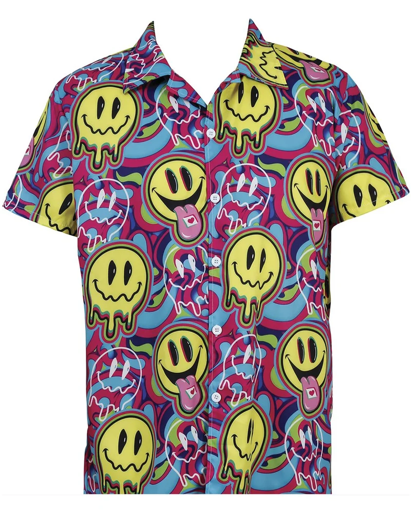 Smiley Acid Hemd für Herren