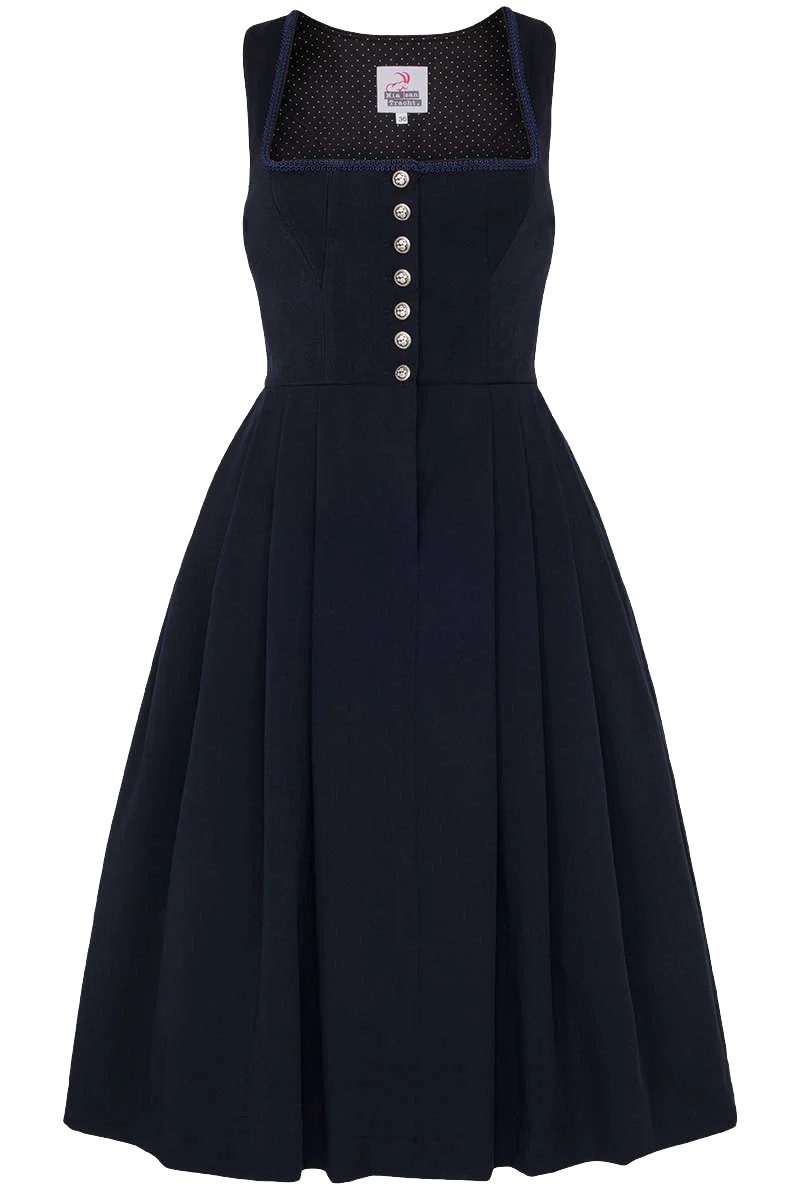 Midi-Dirndl ohne Schürze - marine