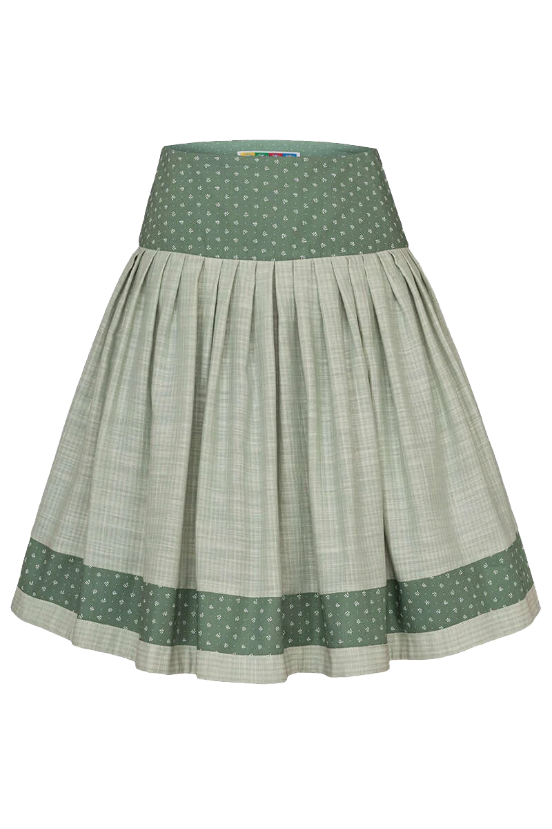 Kurzer Trachtenrock mit Blumenmuster