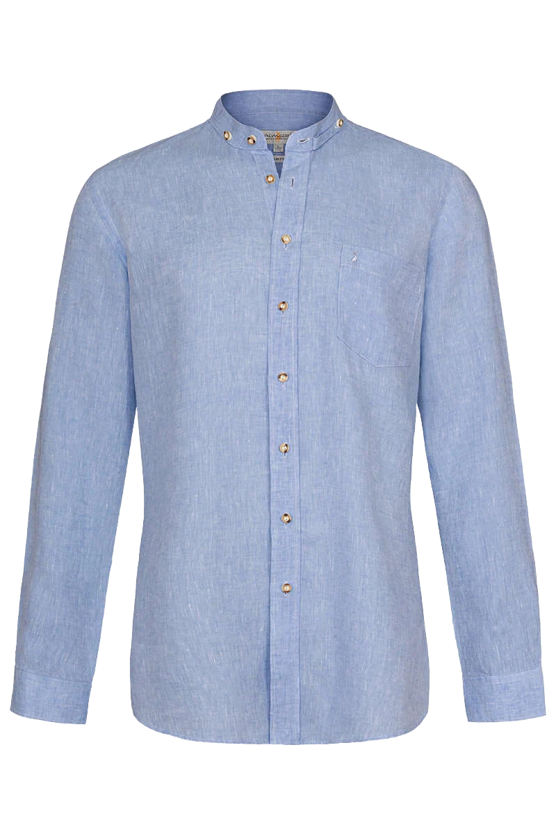 Herren Leinen Hemd Slim-Fit