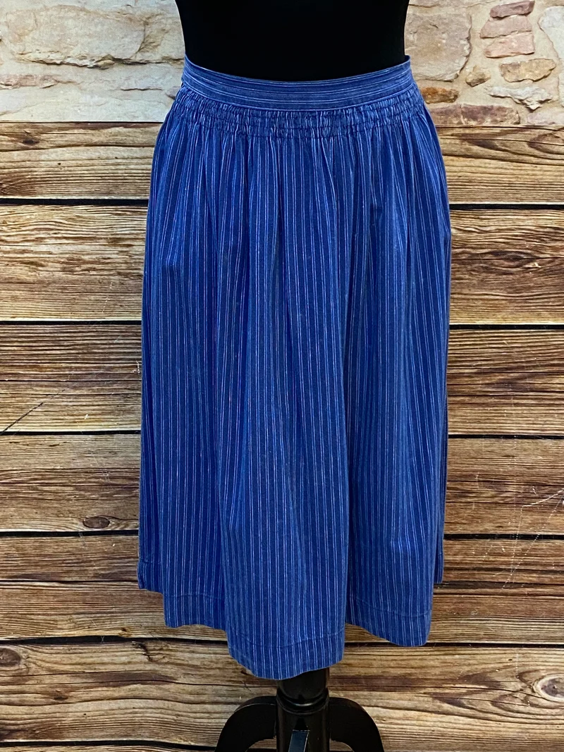 Vintage Dirndlschürze blau - kurz