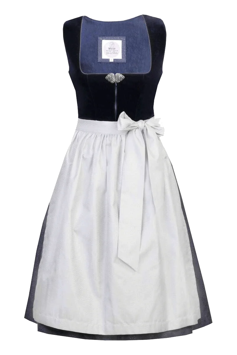 Midi Samtdirndl deep ocean