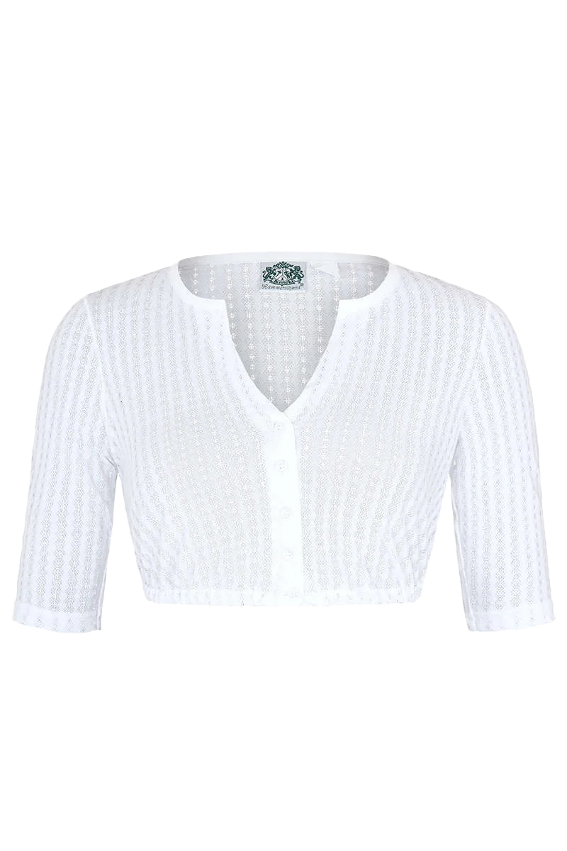 Dirndlbluse hochgeschlossen Spitze