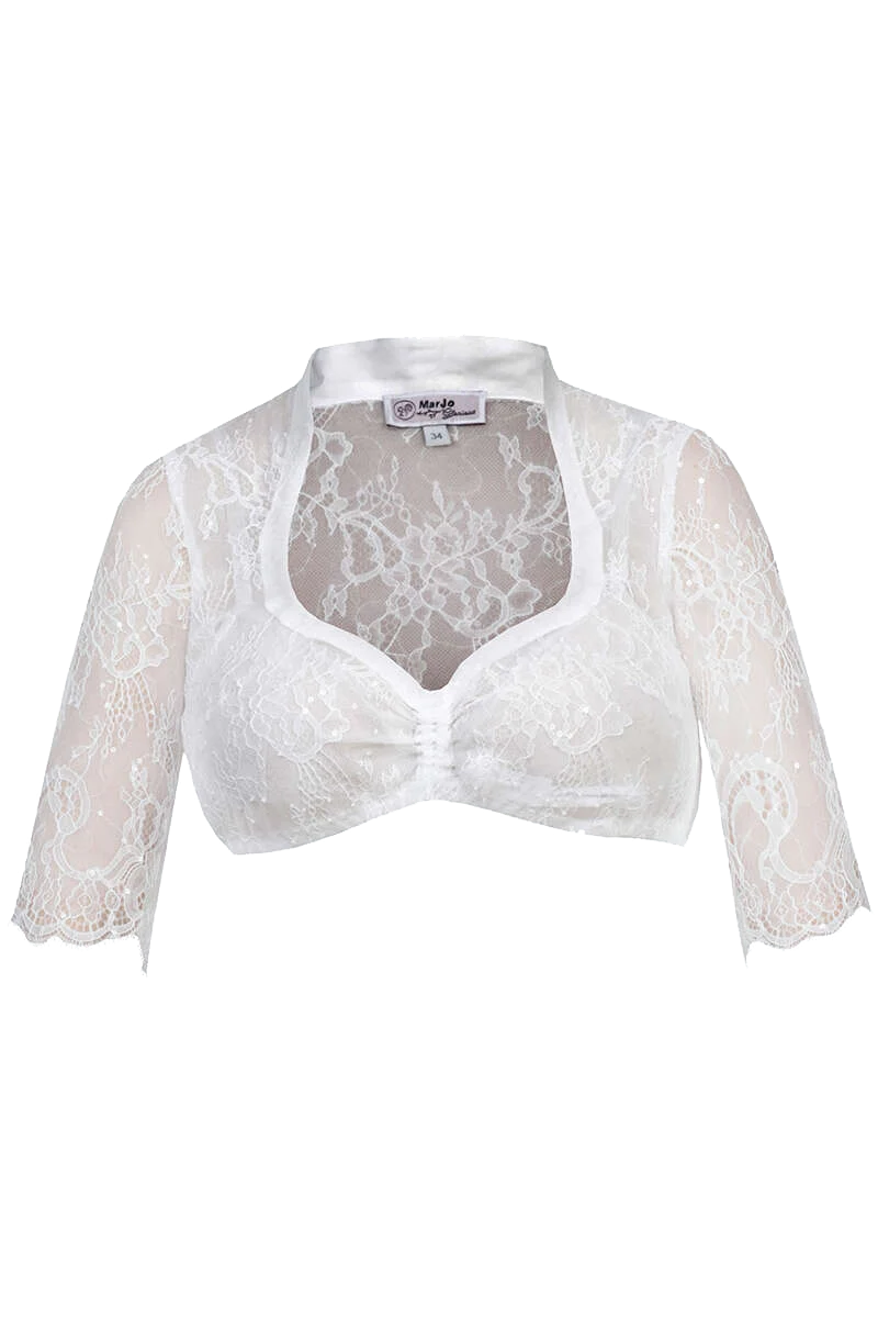 Dirndlbluse mit halblangen Ärmeln