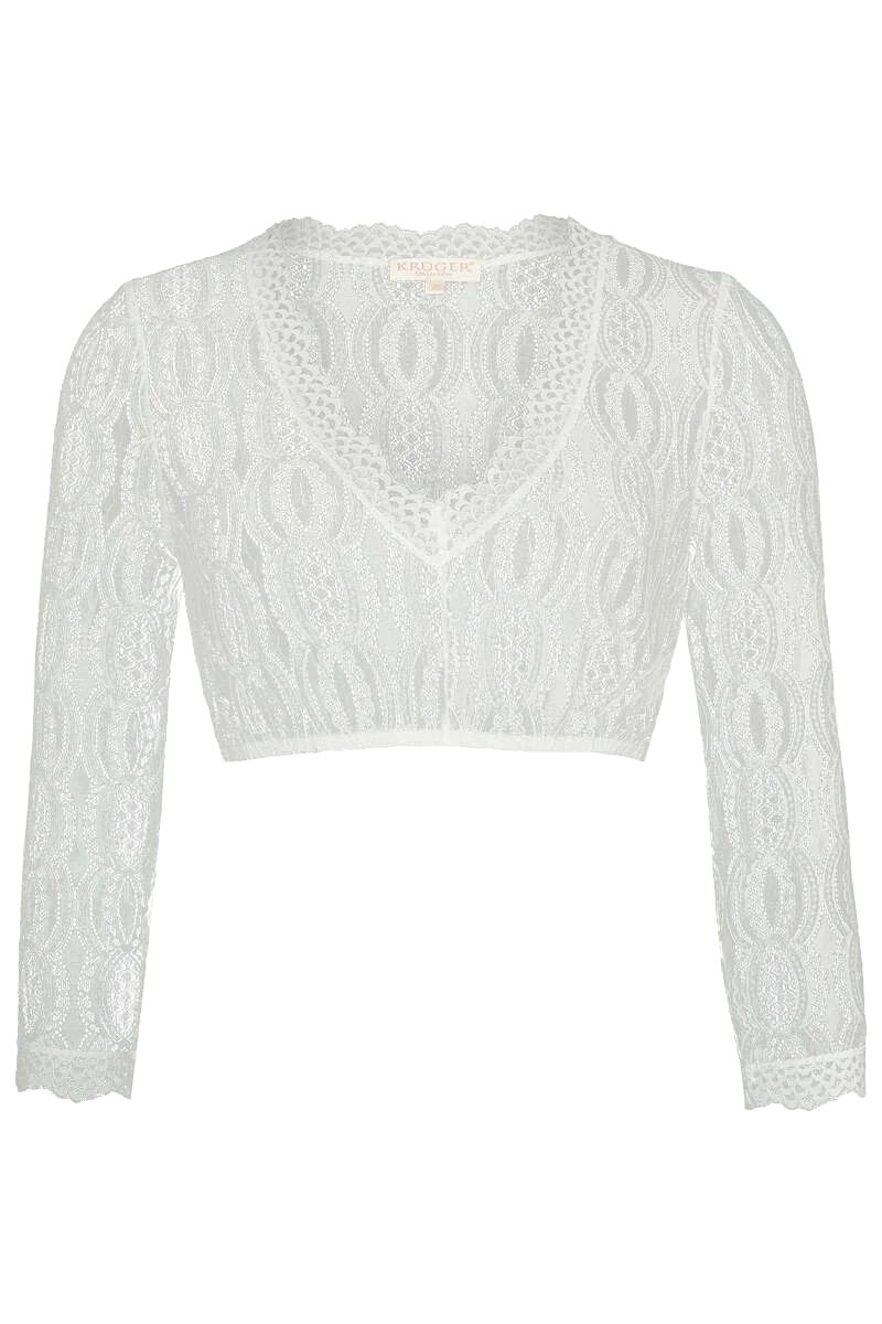 Dirndlbluse mit 3/4-Ärmeln