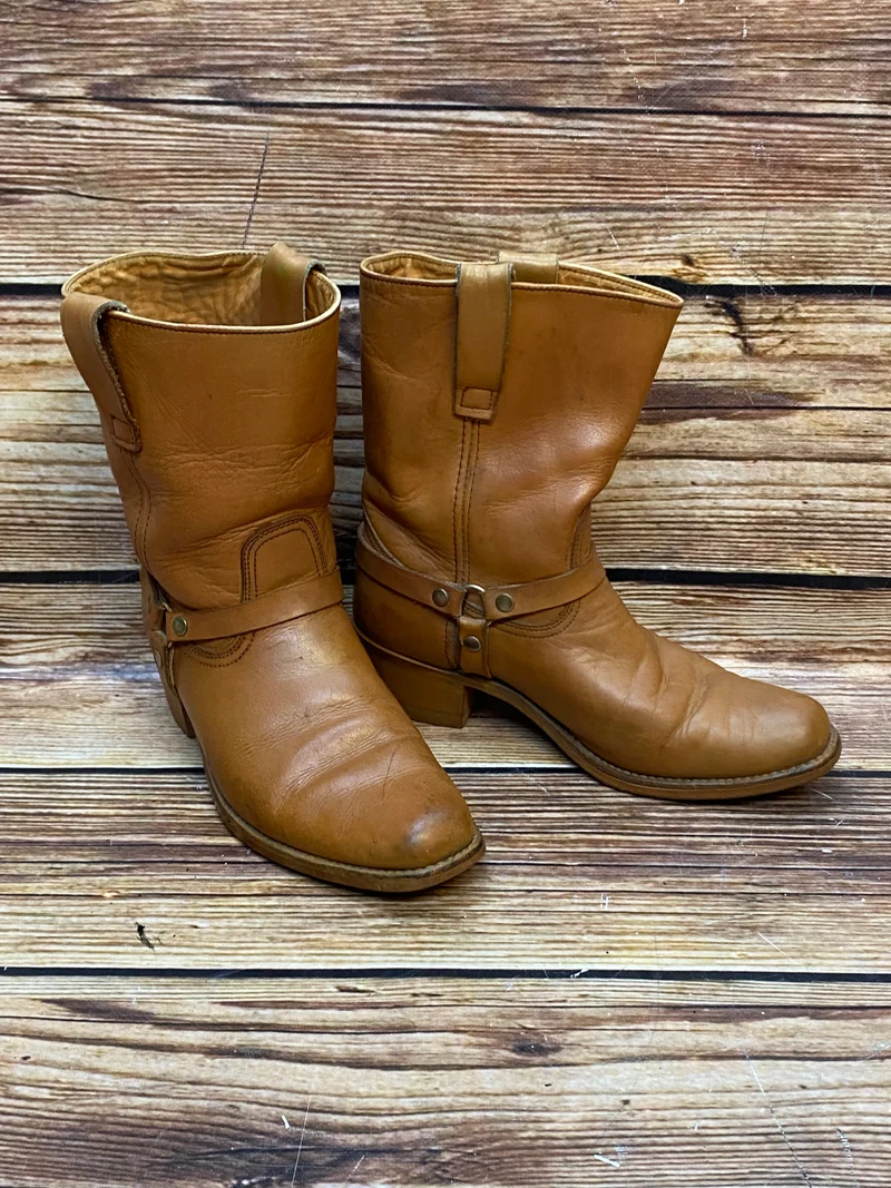 Lederstiefel Vintage Braun Gr.42