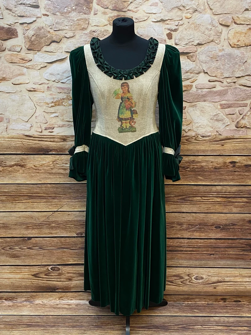 Historisches Theaterkleid Grün – Volksstück / Alpenstil Gr. 42