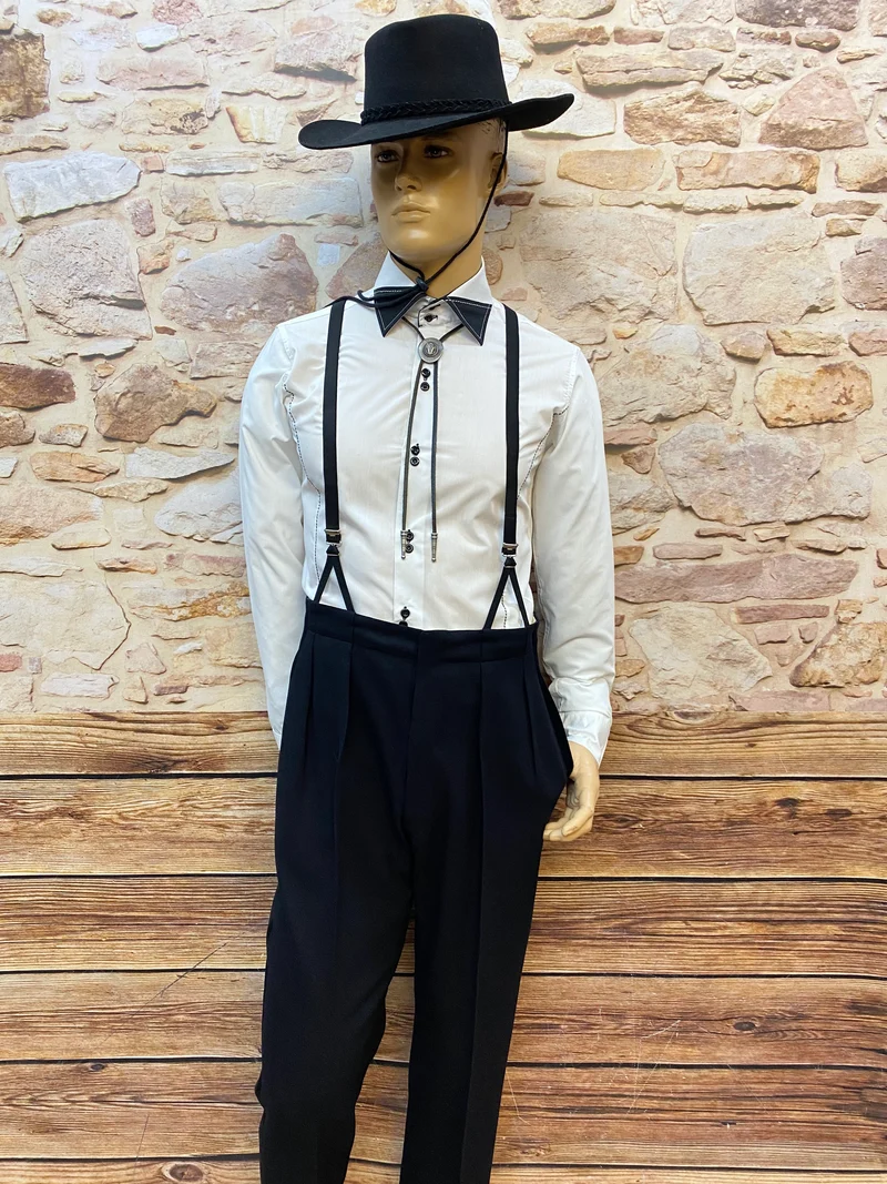 50er Jahre Vintage Rockabilly-Western-Cowboy-Outfit 48 Unikat Hochwertig