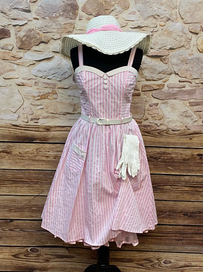 50er Jahre Kleid 4-teilig – Größe 38
