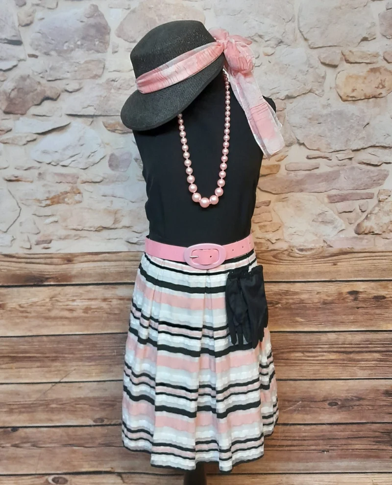 Vintage Kleid Damen Kostüm für Oldtimer Events Gr.42