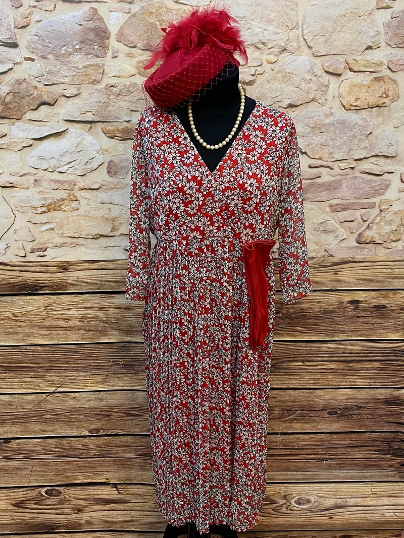 Vintage-Kleid Damen Kostüm 1950er Jahre Stil Gr.42