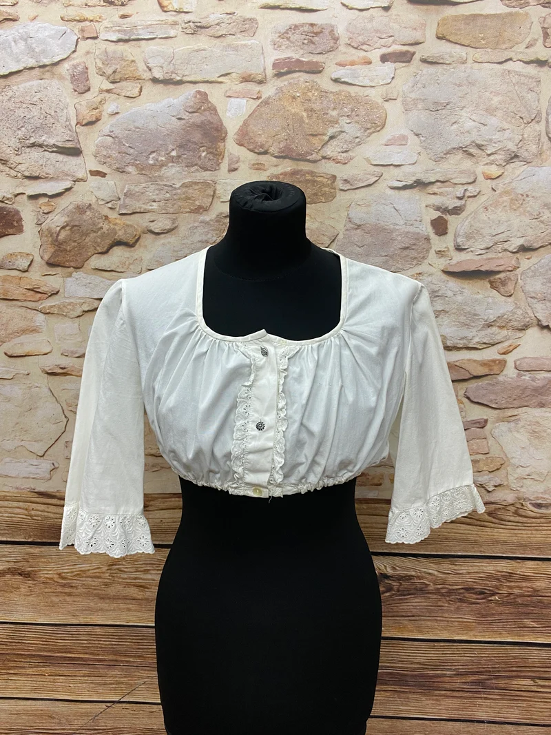 Vintage Dirndlbluse - Gr.46