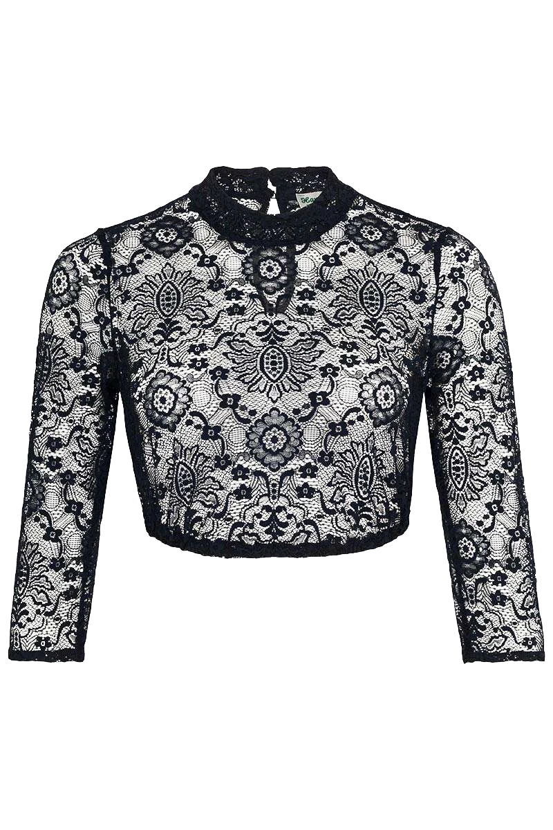 Dirndlbluse mit 3/4-Ärmeln