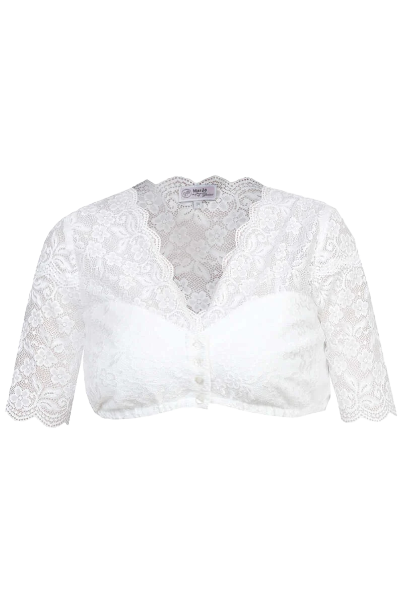 Dirndlbluse mit halblangen Ärmeln