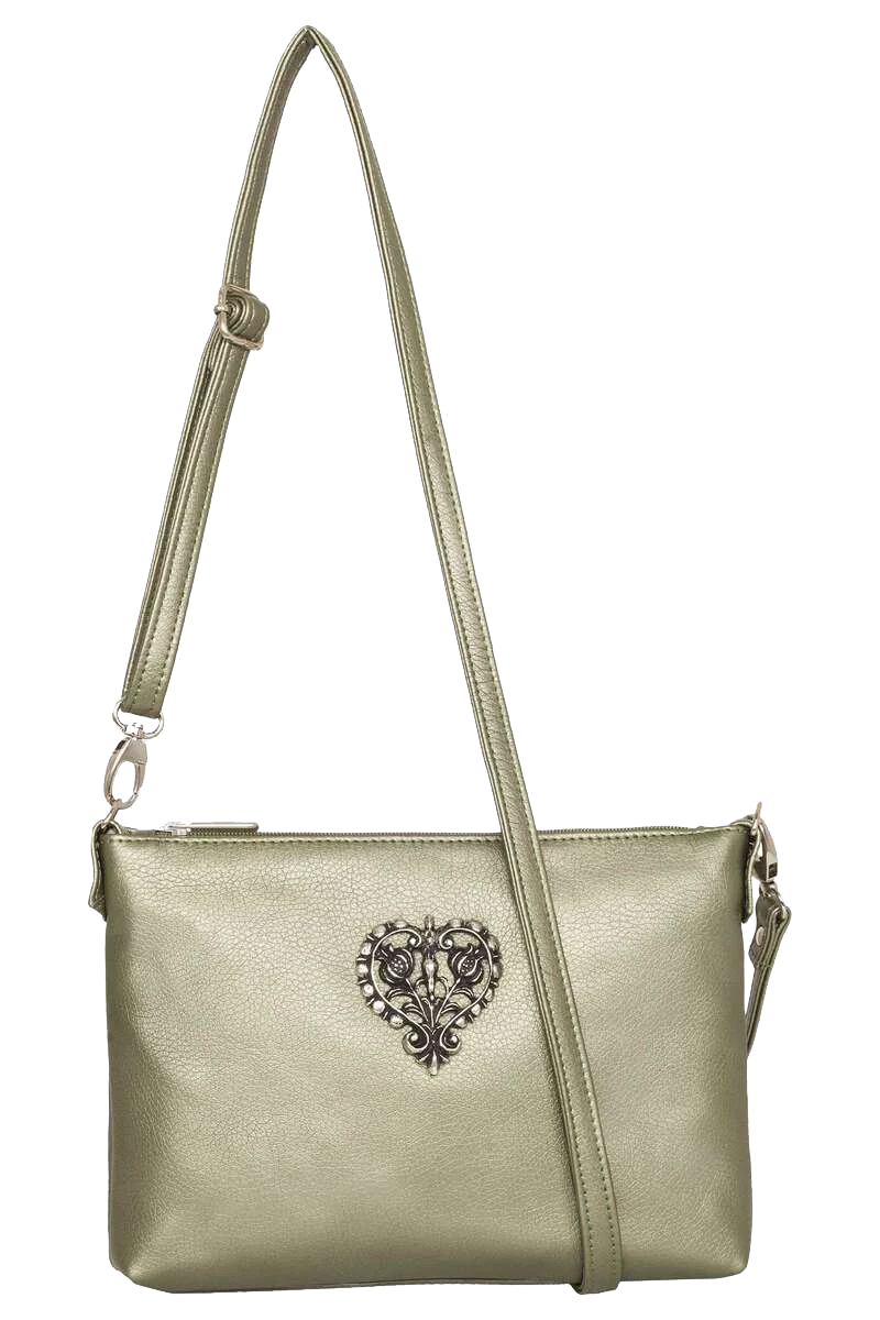 Trachten Umhängetasche mit Herzschmuck