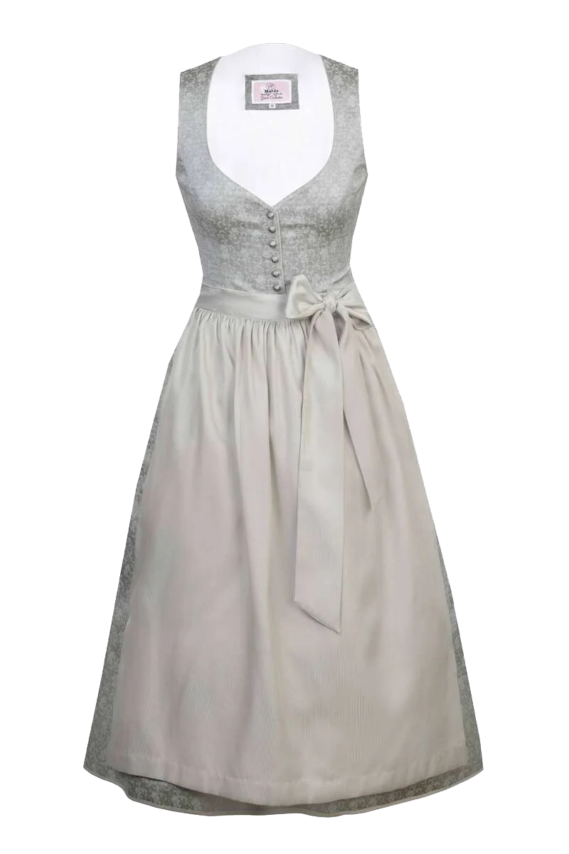 Midi-Dirndl mit herzförmigem Ausschnitt