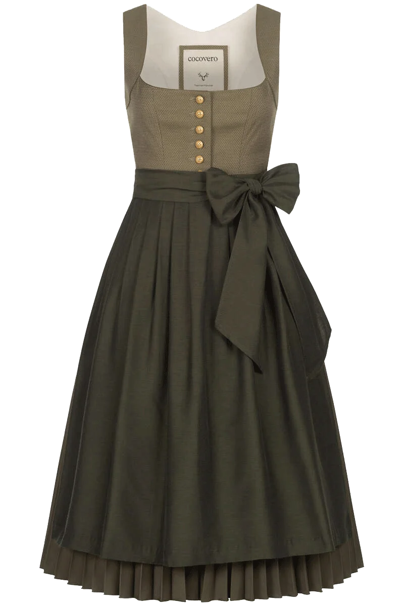 Midi Dirndl Pliseerock