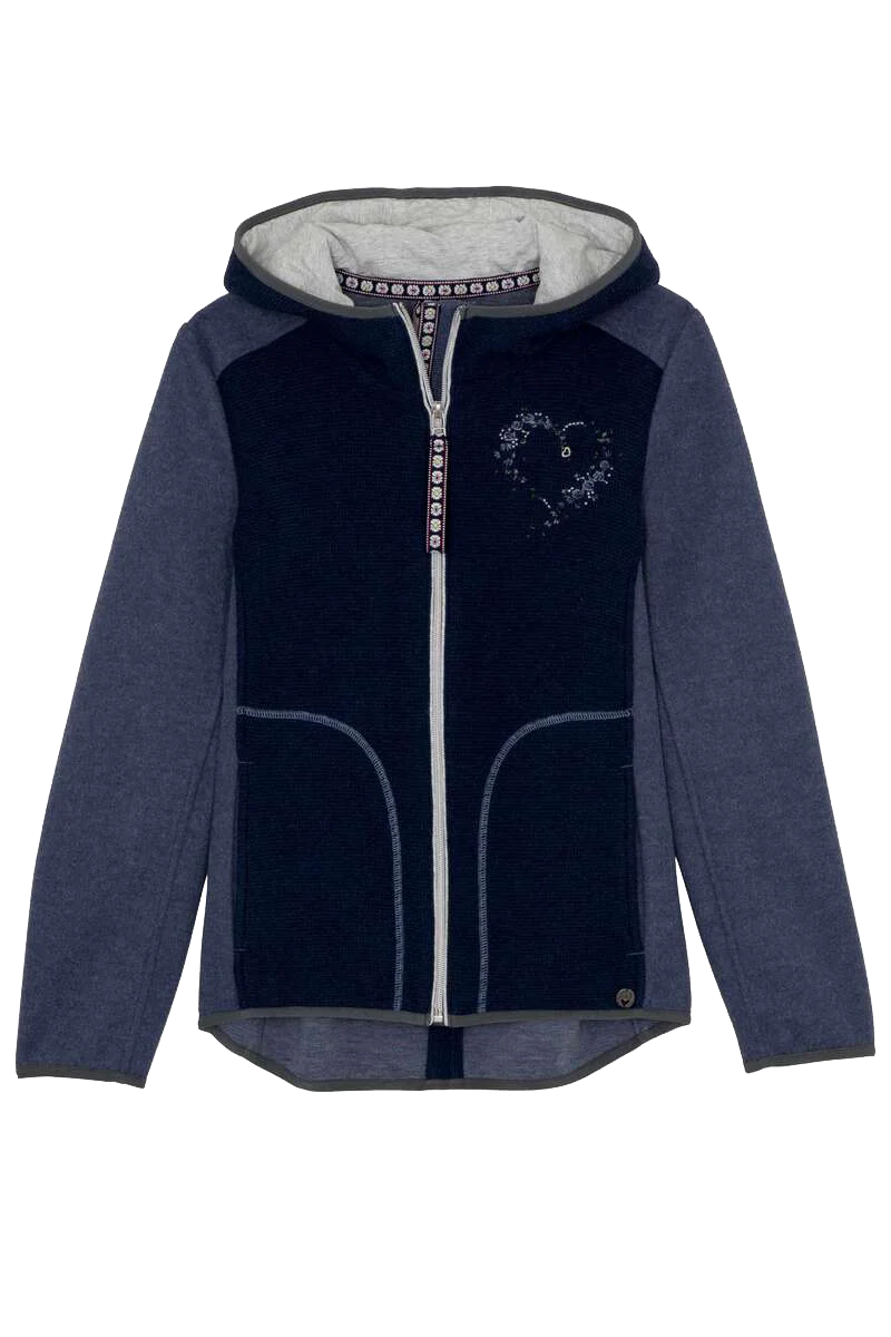 Damen Outdoorjacke Strick mit Kapuze