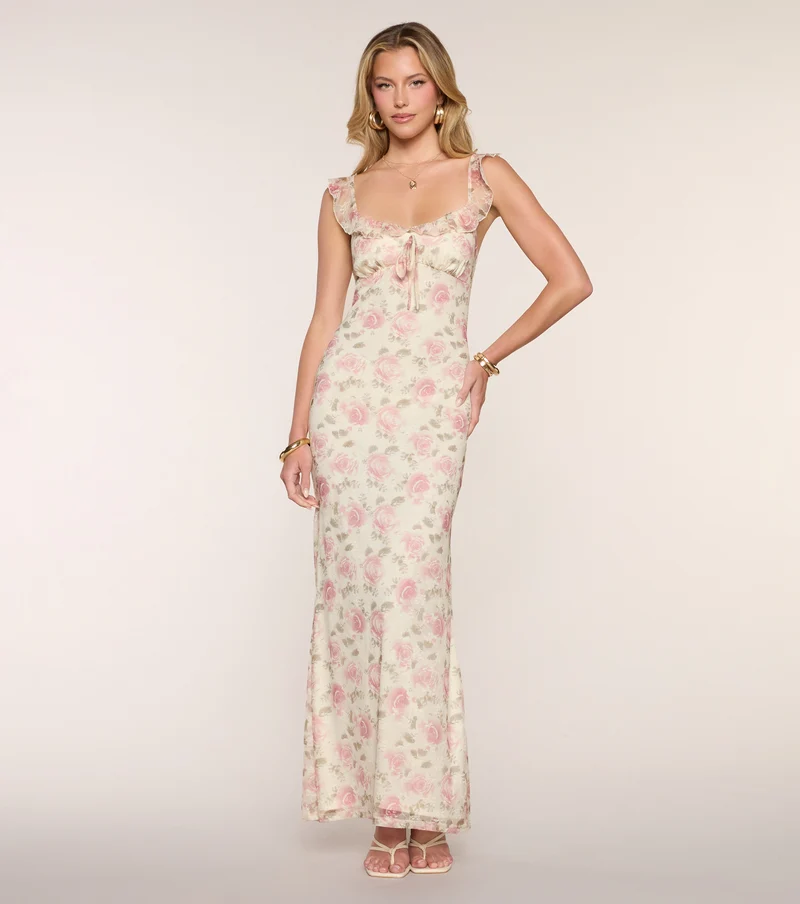 RSVP To Romance Floral Maxi Dress