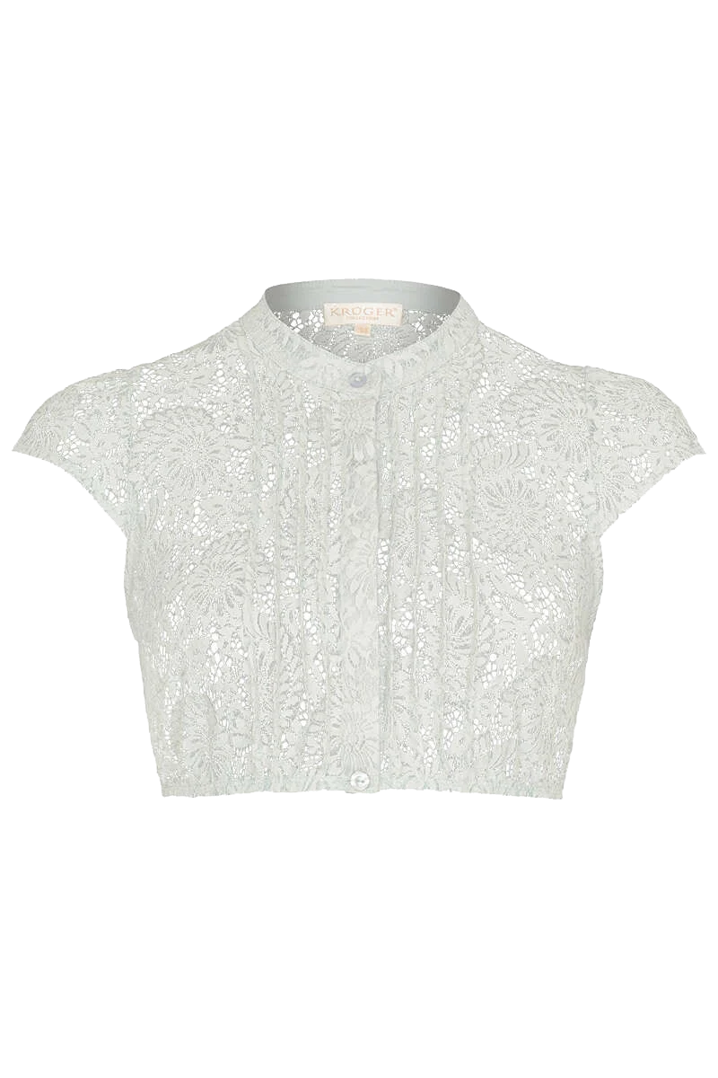 Dirndlbluse aus Spitze mit Flügelarm
