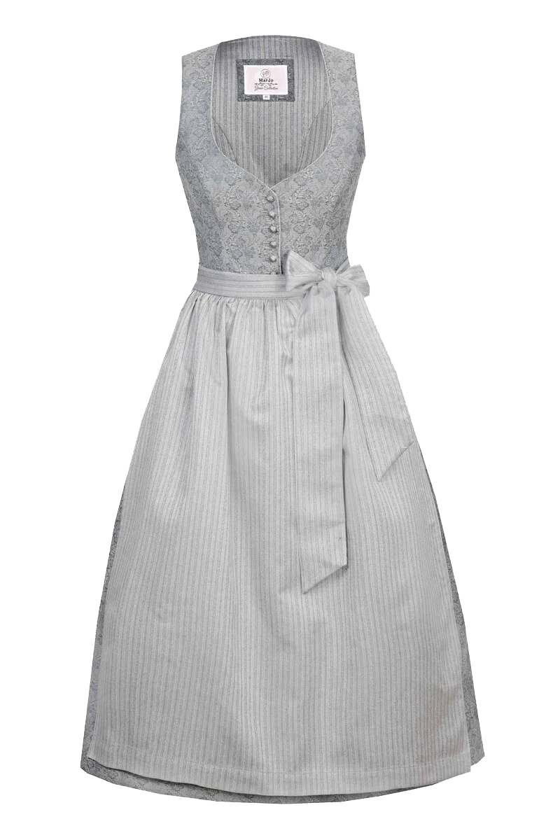 Midi-Dirndl mit herzförmigem Ausschnitt