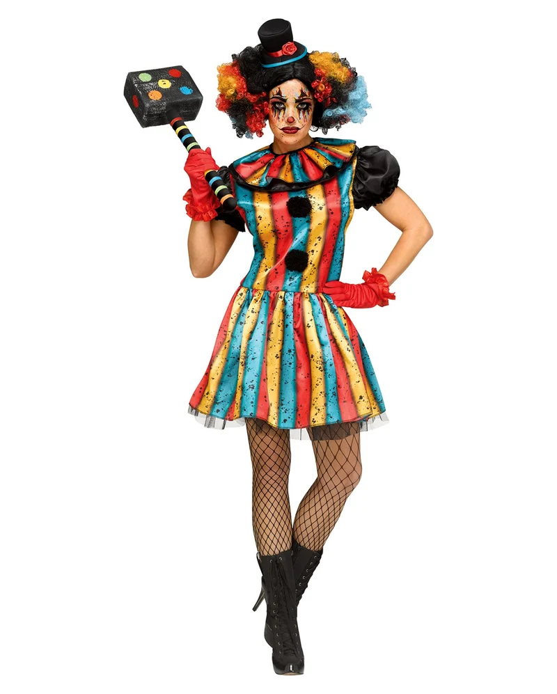 Carny Horrorclown Damenkostüm