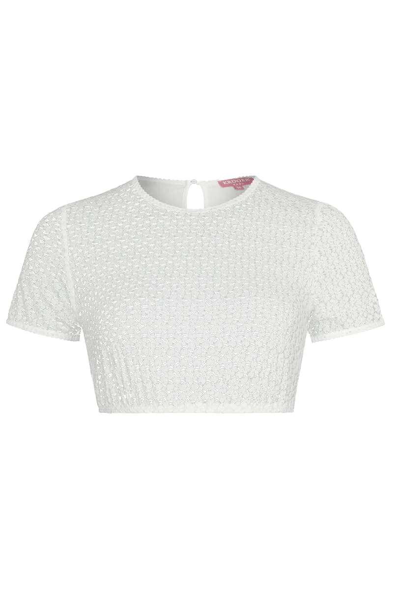 Dirndlbluse mit kurzen Ärmeln