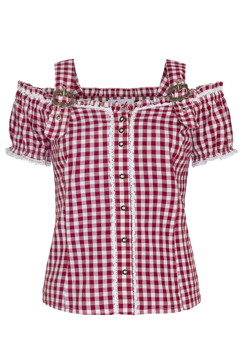 Carmenbluse kariert