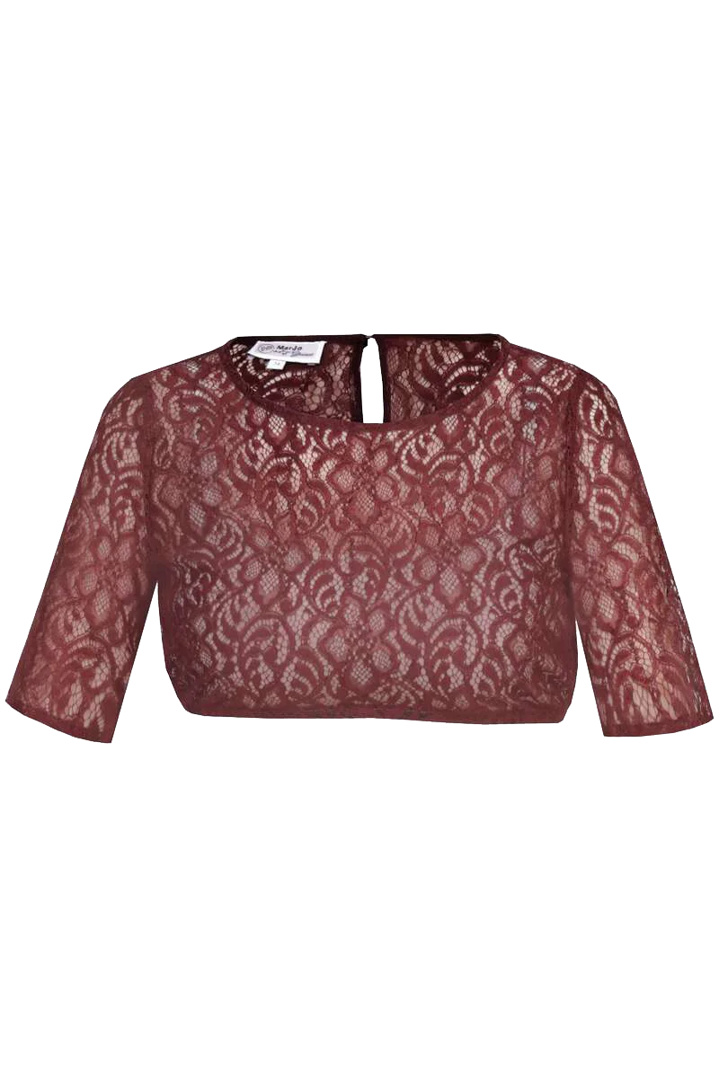 Dirndlbluse mit halblangen Ärmeln