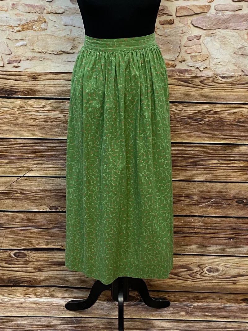 Vintage Dirndlschürze grün - lang