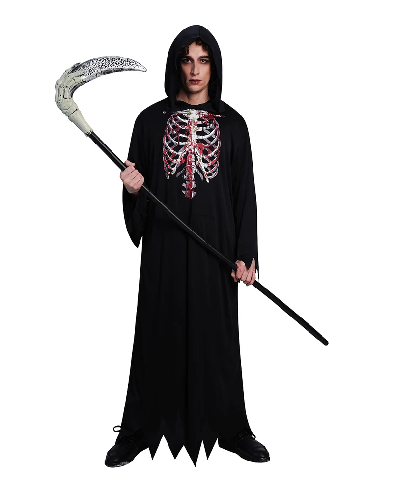 Bloody Skeleton Grim Reaper Robe