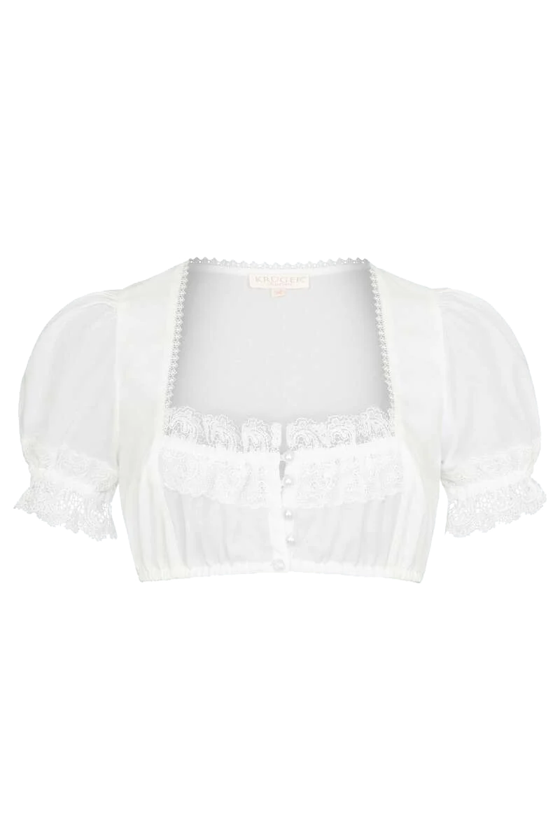 Dirndlbluse mit Spitze