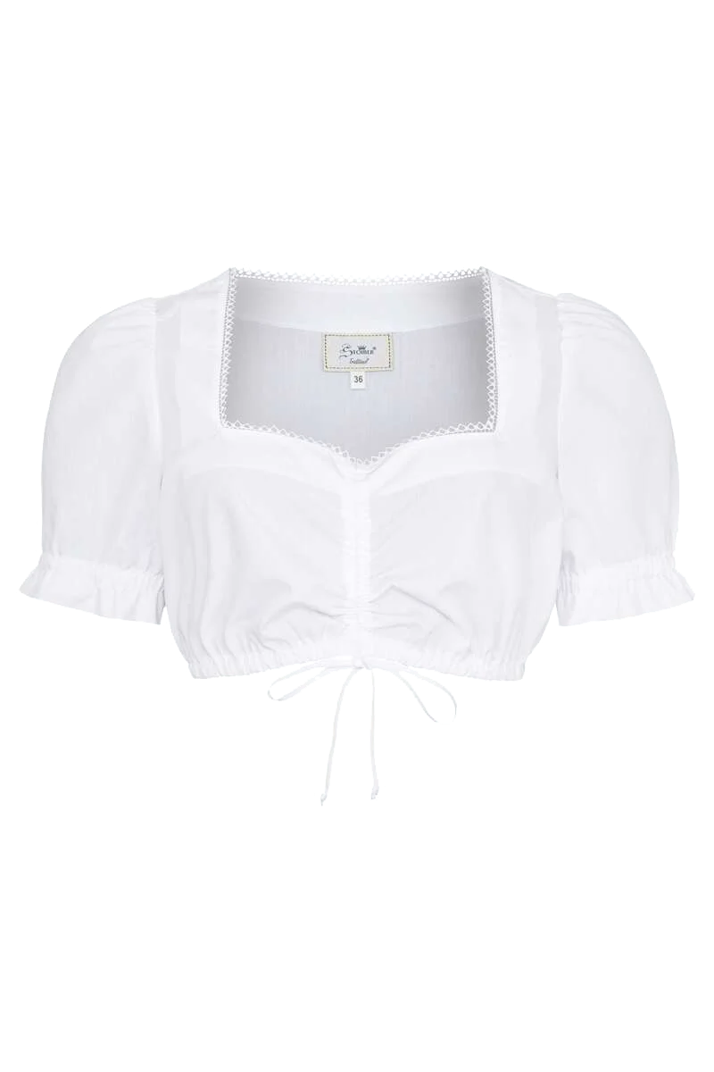 Dirndlbluse mit Raffung