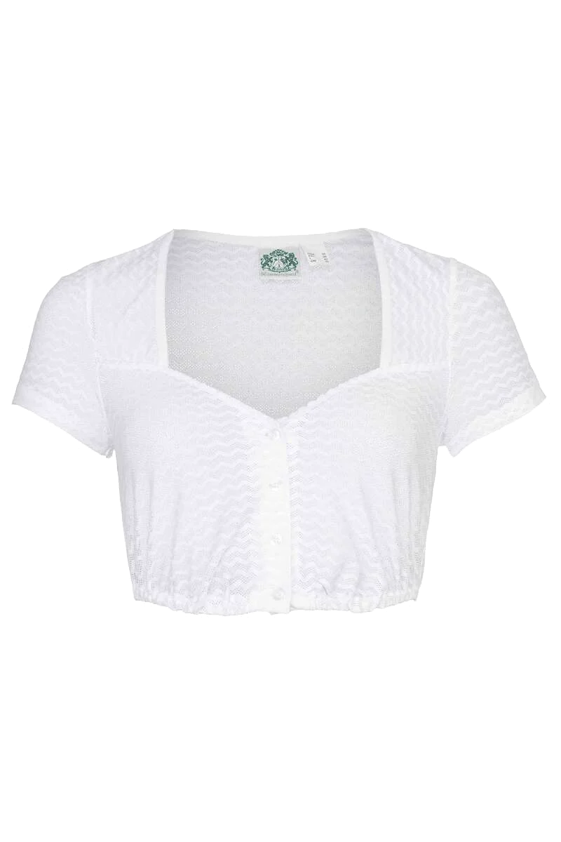 Dirndlbluse Herzausschnitt