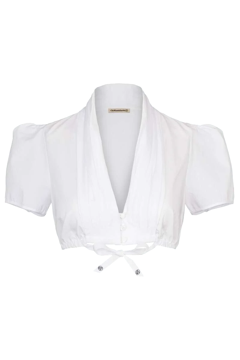 Dirndlbluse mit Schalkragen