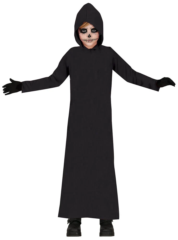 Schwarze Dämonen Robe für Kinder