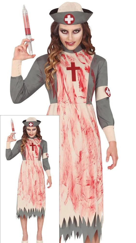 Nursetta Psycho-Krankenschwester-Kostüm