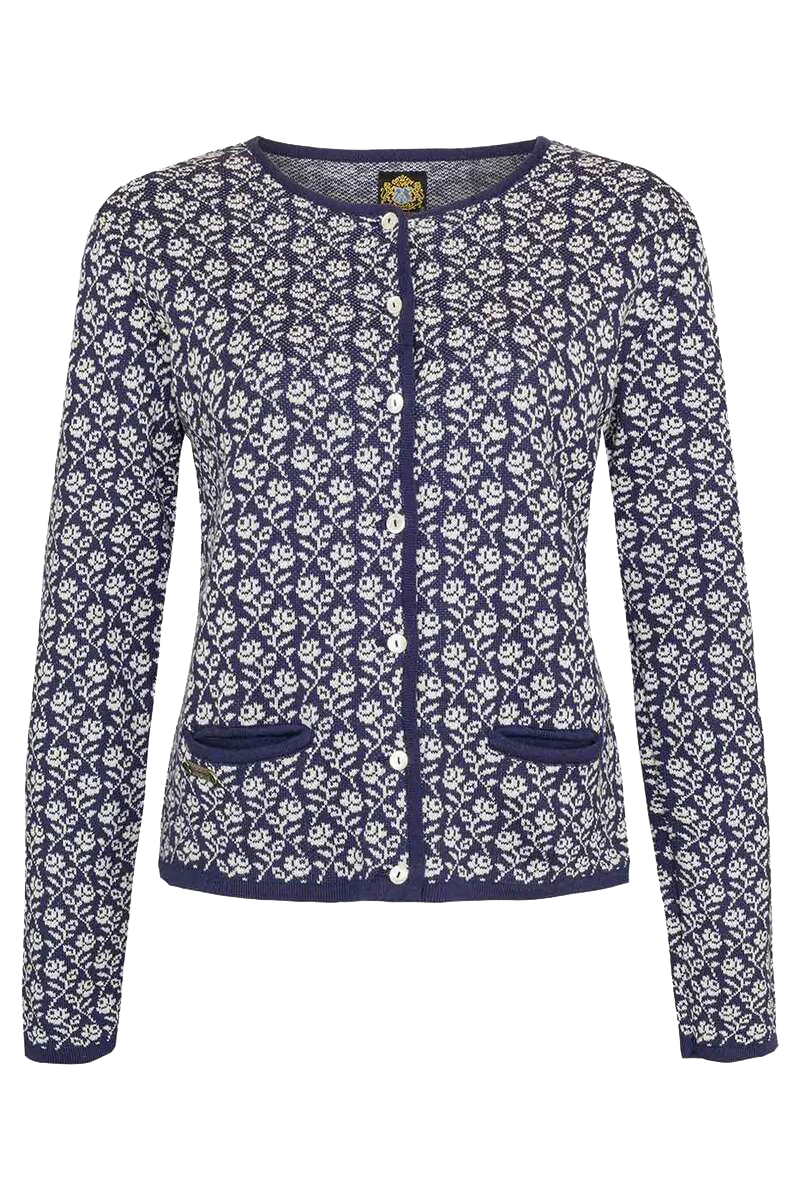 Damen Trachtenstrickjacke gemustert