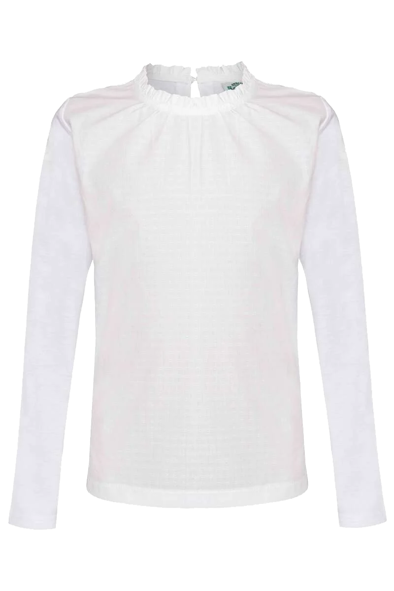 Kinder Trachtenbluse gemustert