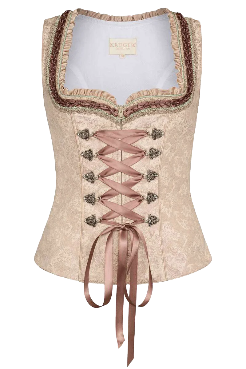 Damen Trachtenmieder Jacquard Satin