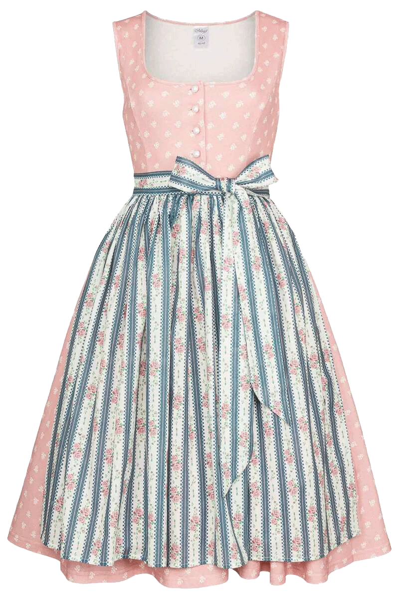 Dirndlbaumwollkleid Midi