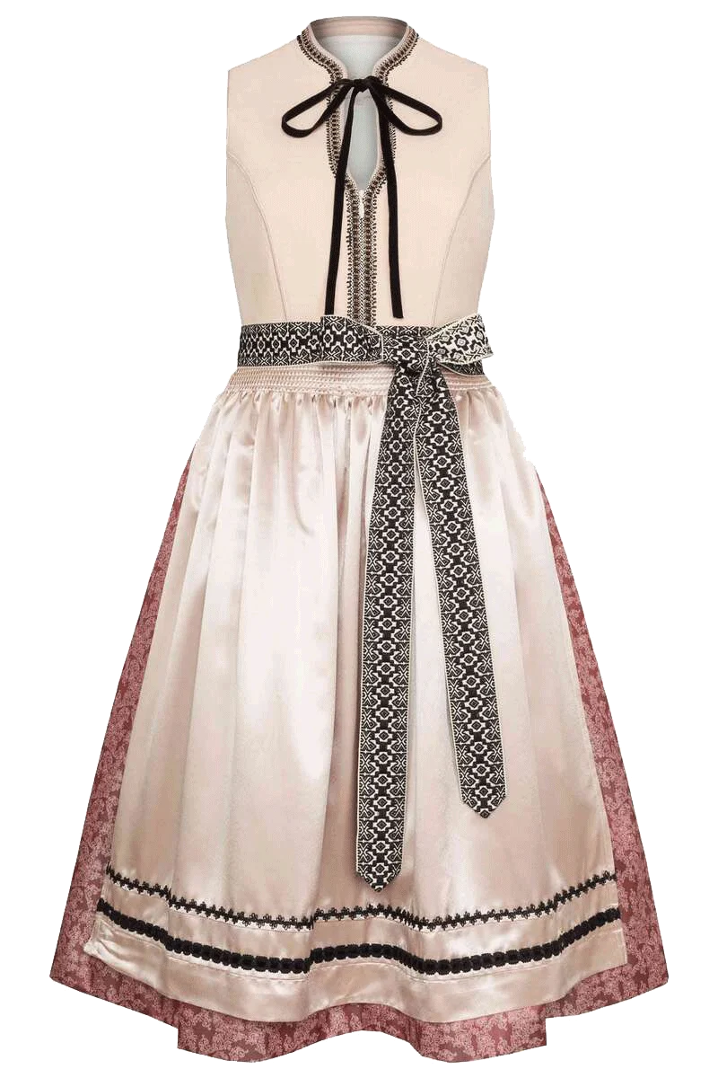 Hochgeschlossenes Dirndl Midi
