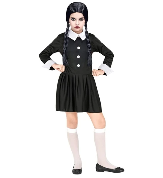 Wednesday Addams Mädchenkostüm