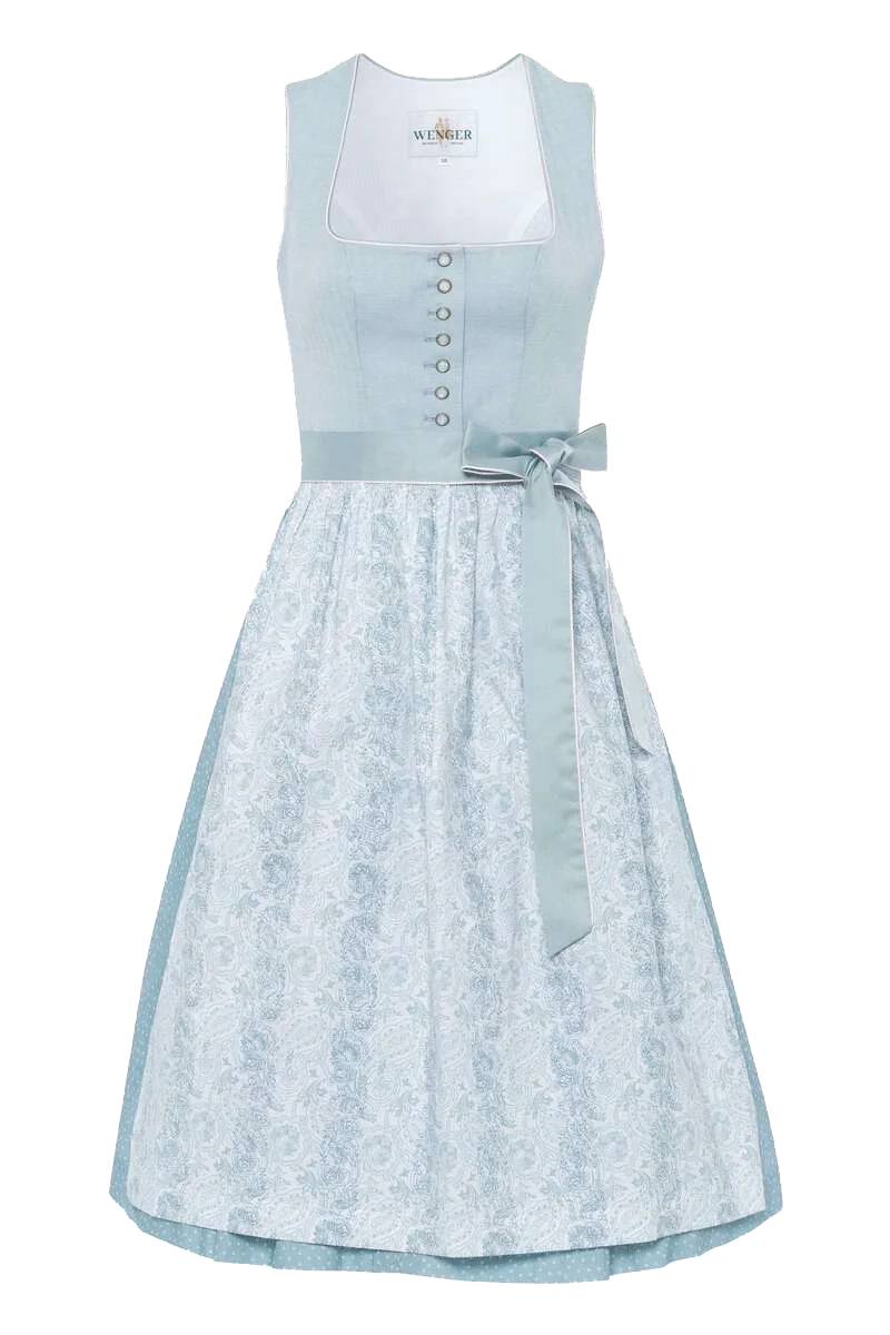 Dirndl lang mit Paisleymuster