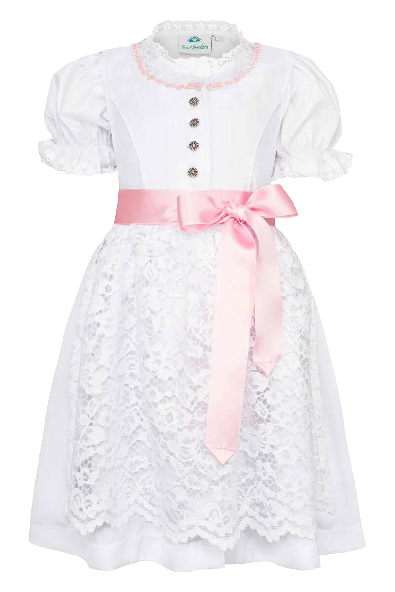 Baby Kinder Taufdirndl Kommuniondirndl mit Bluse
